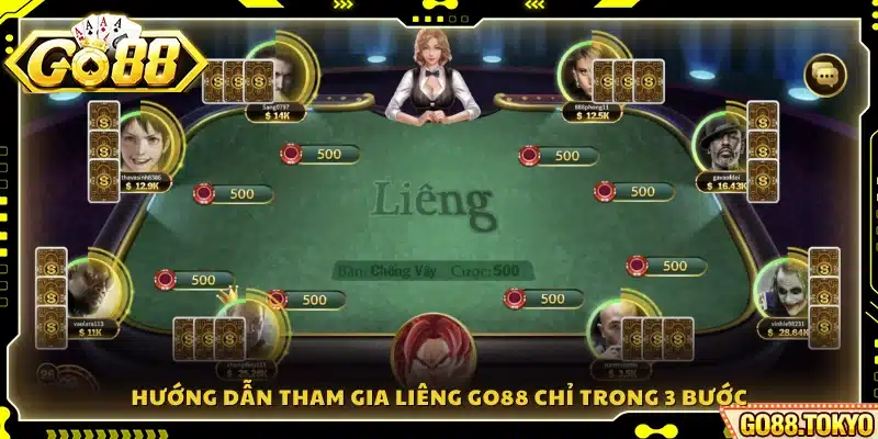 Cách vào game Liêng Go88 nhanh chóng với 3 bước