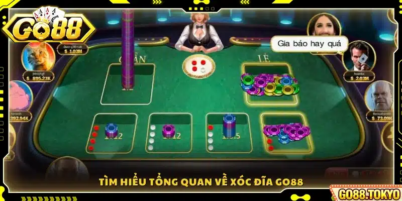 Khái quát về trò chơi Xóc đĩa Go88 trực tuyến
